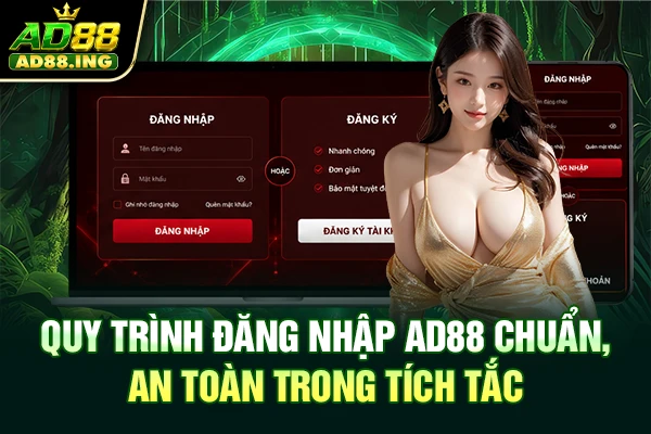 Quy trình đăng nhập AD88 chuẩn, an toàn trong tích tắc