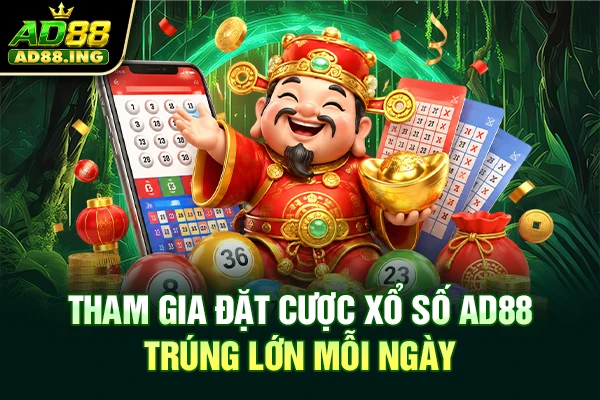 Tham gia đặt cược xổ số AD88 trúng lớn mỗi ngày